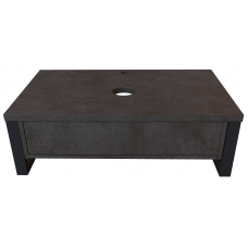 Тумба под раковину Grunge Loft 80 Бетон темно-серый с выдвижным ящиком Тумба под раковину Grunge Loft 80 Бетон темно-серый с выдвижным ящиком